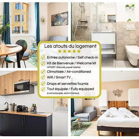 Daire Chic - Climatise - 2 Pas Du Port - Place Aux Herbes Saint-Tropez